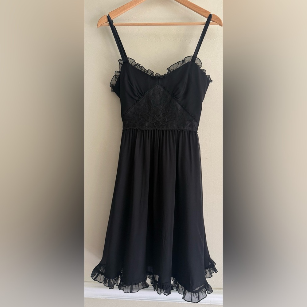 Betsey Johnson Betsey 6 Dress Lace‎ Black Achachum